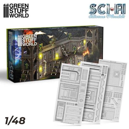 Sci-Fi - Silicone Molds 4075 Wargames, Hobby en Vrije tijd, Wargaming, Nieuw, Overige soorten, Accessoires, Verzenden