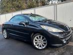 Peugeot 207cc - 1.6 Benzine - 167 000 Km - Gekeurd, Voorwielaandrijving, Zwart, Cabriolet, Zwart