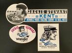 VINTAGE STICKERS JACKIE STEWART FORMULE 1 COUREUR., Ophalen, Zo goed als nieuw, Sport