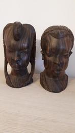 Bustes africains en ébène, Ophalen of Verzenden