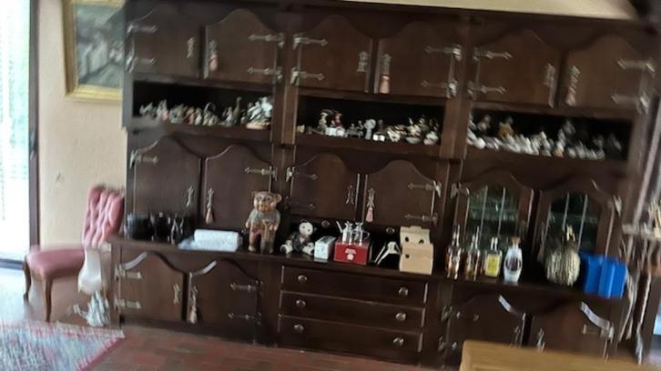 Eiken kast bestaande uit 3 delen, Huis en Inrichting, Kasten | Kleerkasten, Zo goed als nieuw, 200 cm of meer, 200 cm of meer