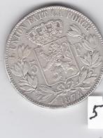 Belgische munten - 5 Fr -1874 - ziver, Postzegels en Munten, Munten | België, Zilver, Zilver, Losse munt, Verzenden
