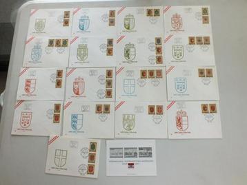 Oostenrijk 17 omslagen met postzegels 1.000 jaar Oostenrijk beschikbaar voor biedingen