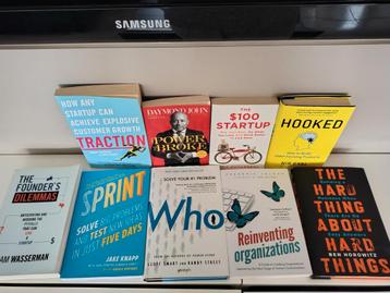 Boeken over ondernemerschap, startups, zaken en innovatie
 beschikbaar voor biedingen
