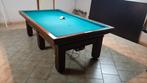 Carambola-biljarttafel van 2,30 m met nieuw blauw tapijt, la, Sport en Fitness, Biljarten en Poolen, Ophalen, Gebruikt