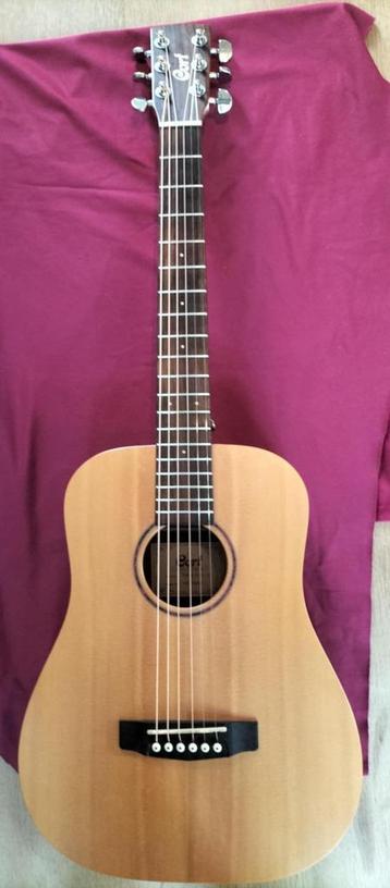 Guitare Cort Earth Mini OP + housse, Musique & Instruments, Enlèvement, Utilisé, Guitare Western ou Guitare Folk
