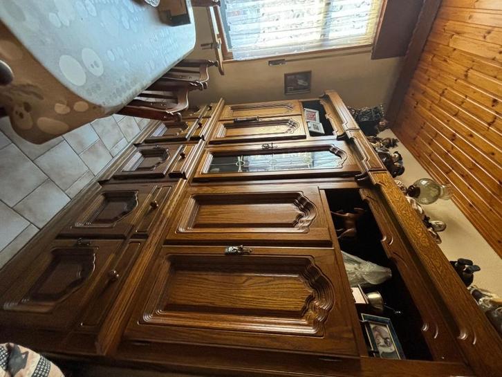 Ensemble trois meuble avec vitrine, Huis en Inrichting, Kasten | Buffetkasten, Gebruikt, 200 cm of meer, 50 tot 100 cm, 50 tot 75 cm