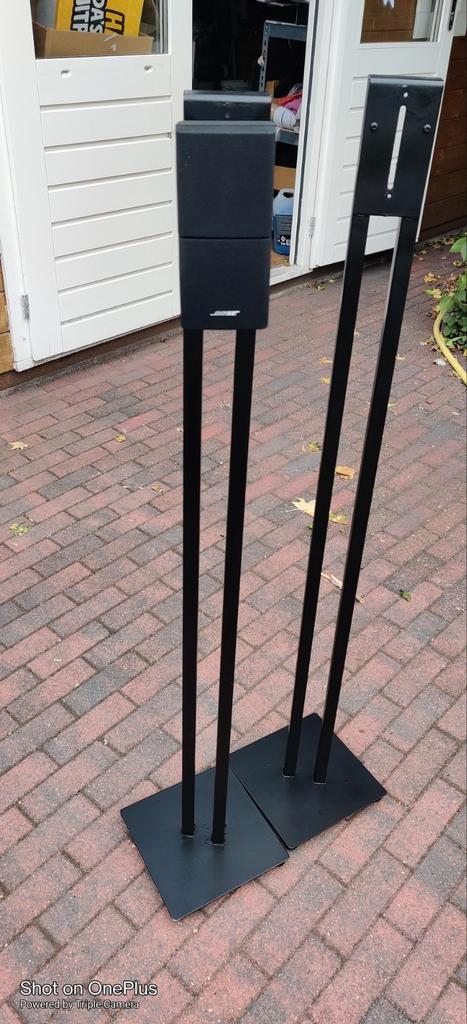 luidspreker standaard 2x zwart, Audio, Tv en Foto, Home Cinema-sets, Gebruikt, Ophalen of Verzenden