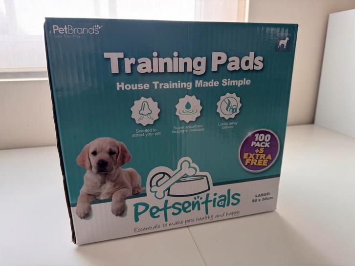 PETSENTIALS Puppy Training Pads 100 stuks, Dieren en Toebehoren, Honden-accessoires, Zo goed als nieuw, Ophalen