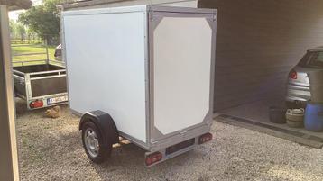 Gesloten remork ongeremd 750 kg, Auto diversen, Aanhangers en Bagagewagens, Ophalen, Zo goed als nieuw