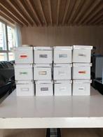 Boîtes de rangement blanches - 12 pièces, Moins de 35 cm, Moins de 50 cm, Enlèvement, Boîte