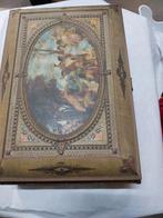 Boite métallique ancienne décorée, Antiquités & Art, Enlèvement ou Envoi