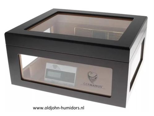 H10 HUMIDOR "PALERMO" DIGITALE HYGROMETER 95 SIGAREN ZWART, Verzamelen, Rookartikelen, Aanstekers en Luciferdoosjes, Nieuw, Tabaksdoos of Verpakking