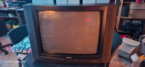Philips crt 70 cm televisie met afstandsbediening, Audio, Tv en Foto, Vintage Televisies, Philips, Ophalen