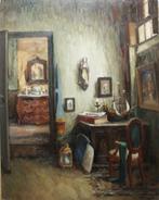 Richard Leutenez (1884-1960): Interieur (O/D, 105 x 120 cm), Enlèvement