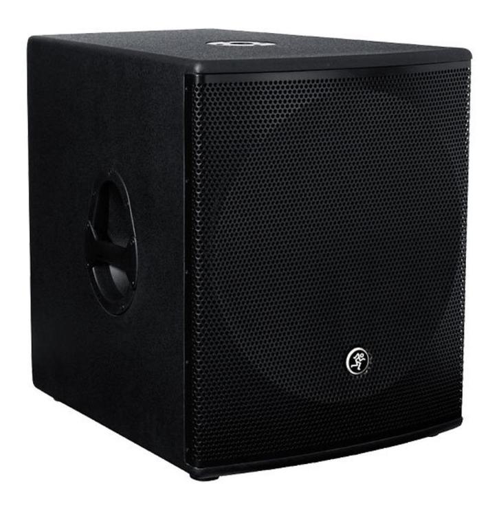 BASSUBWOOFER MACKIE SRM 1801 500W ACTIEF OM TE REPAREREN, Audio, Tv en Foto, Luidsprekerboxen, Gebruikt, Subwoofer, 120 watt of meer