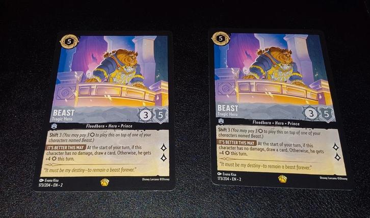 Lorcana: "Beast ~ Tragic Hero 173/204", Hobby en Vrije tijd, Verzamelkaartspellen | Overige, Ophalen of Verzenden