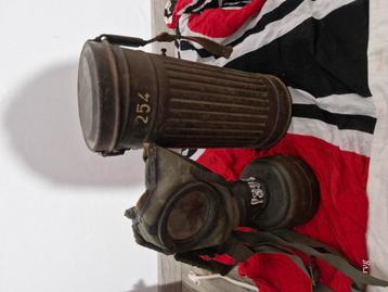 Gasmasker wo2 duitsland 1938/40 beschikbaar voor biedingen