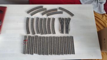 Märklin H0 lot M-rails, Enlèvement ou Envoi, Courant alternatif, Rails, Comme neuf
