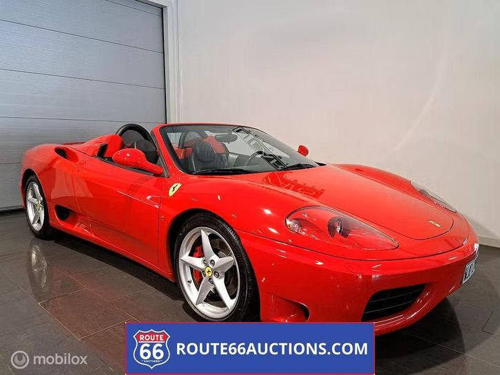Ferrari 360 Spider | 2002 | Route 66 Auctions, Auto's, Ferrari, Bedrijf, Te koop, Benzine, Overige carrosserie, Handgeschakeld