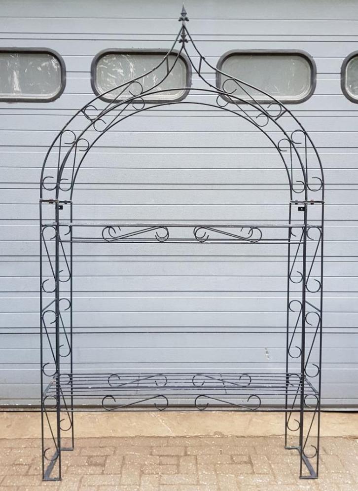 Groot landelijke klassiek tuinrek etagere tuinschap zwart, Huis en Inrichting, Woonaccessoires | Etagères, Zo goed als nieuw, Ophalen of Verzenden