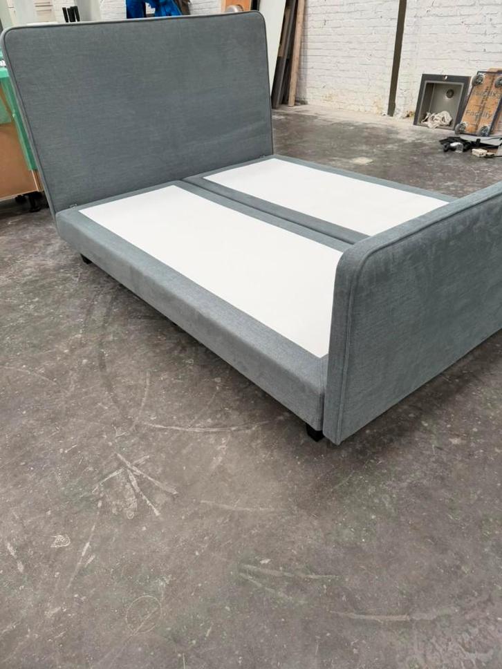 Swiss Sense duurzame boxspring 200 x 160 cm - grijs, Huis en Inrichting, Slaapkamer | Boxsprings, 160 cm, 200 cm, Tweepersoons
