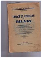 Analyse et discussion de bilans Charles Hanon de Louvet 1947, Livres, Charles Hanon de Louvet, Utilisé, Enlèvement ou Envoi