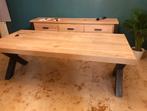 Houte Salontafel & eettafel te koop, prijs O.T.K., Enlèvement