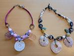 2x zomerketting juweel Murano, Handtassen en Accessoires, Kettingen, Met hanger, Ophalen of Verzenden, Zo goed als nieuw, Steen of Mineraal