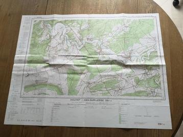 Carte topographique ancienne Houyet - Han-sur-Lesse, Enlèvement ou Envoi, Belgique, Comme neuf, Autres types