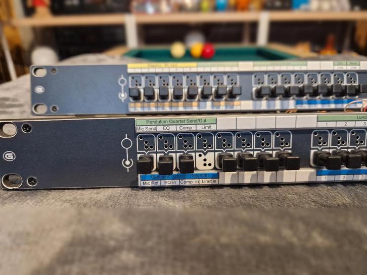 2x Ghielmetti ASF1/24 AV-Econom Patchbays - Zeer goede staat, Audio, Tv en Foto, Professionele apparaten, Gebruikt, Audio, Ophalen of Verzenden