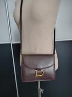 Zeldzame Vintage Handtas, Bruin, Zo goed als nieuw, Leer, Ophalen