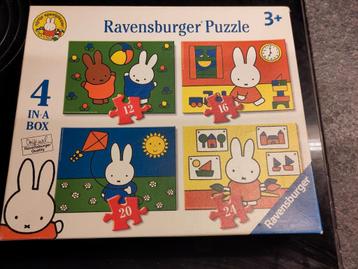 Nijntje 4 puzzels+3 jaar  beschikbaar voor biedingen