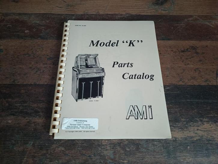 Parts Manual AMi K200 (1960) jukebox, Verzamelen, Automaten | Jukeboxen, Ami, Verzenden