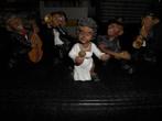 Lot de 5 musiciens Jazz en résine +-10cm, Ophalen of Verzenden