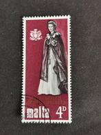 Malta 1967 - bezoek van Koningin Elisabeth II, Postzegels en Munten, Ophalen of Verzenden, Malta, Gestempeld