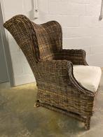 Rieten zetel, Tuin en Terras, Ophalen, Zo goed als nieuw