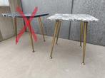 Table d'appoint vintage - pieds compas/plateau marbre, Antiquités & Art, Antiquités | Meubles | Tables, Enlèvement