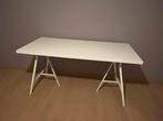 Witte bureau samenstelling ikea lerberg 120x60cm, Enlèvement, Comme neuf, Bureau