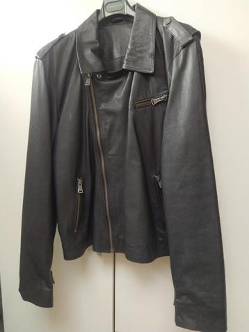 LEDER VEST-merk: Montesquieu - maat 56/58 of XL beschikbaar voor biedingen