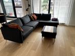 Hoekzetel met bijhorende poef, Ophalen, Hout, 250 tot 300 cm, Hoekbank
