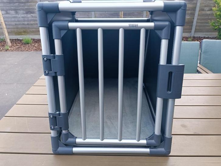 Hondenbench aluminium Trixie maat M in zeer goede staat, Dieren en Toebehoren, Hondenbenches, Zo goed als nieuw, Ophalen