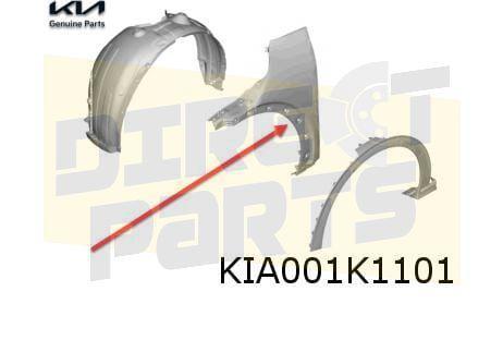 Kia EV6 voorscherm Links Origineel! 66311CV000, Auto-onderdelen, Carrosserie, Spatbord, Kia, Nieuw, Verzenden