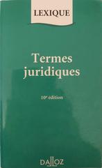 Termes juridiques, Livres, Dictionnaires, Comme neuf, Français, Enlèvement ou Envoi, Collectif