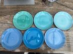 Servies 6 personen -gekleurde borden, Huis en Inrichting, Keuken | Servies, Ophalen, Zo goed als nieuw, Overige stijlen, Compleet servies