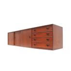 Vintage hangend laag dressoir jaren '60 70 retro midcentury, Huis en Inrichting, Kasten | Overige, Ophalen of Verzenden