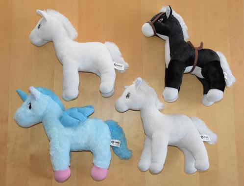Zachte pluche paardjes merk SANDY + 30 cm groot, Kinderen en Baby's, Speelgoed | Knuffels en Pluche, Zo goed als nieuw, Paard