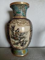 Vase Japonais céramique Kyo/Satsuma  Kinkozan Meiji période, Enlèvement ou Envoi