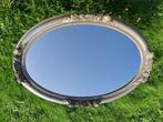 Mooie ovale zilverkleurige spiegel muurspiegel 68 x 48 cm, Huis en Inrichting, Woonaccessoires | Spiegels, Minder dan 100 cm, Zo goed als nieuw