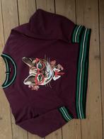 H&M (Divided) korte bordeaux sweater met kat - M, Ophalen of Verzenden, Zo goed als nieuw, Maat 42/44 (L)